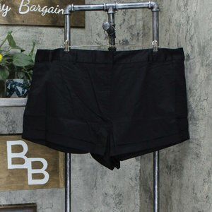 NWT Danielle Bernstein High Cut Shorts 24W Black